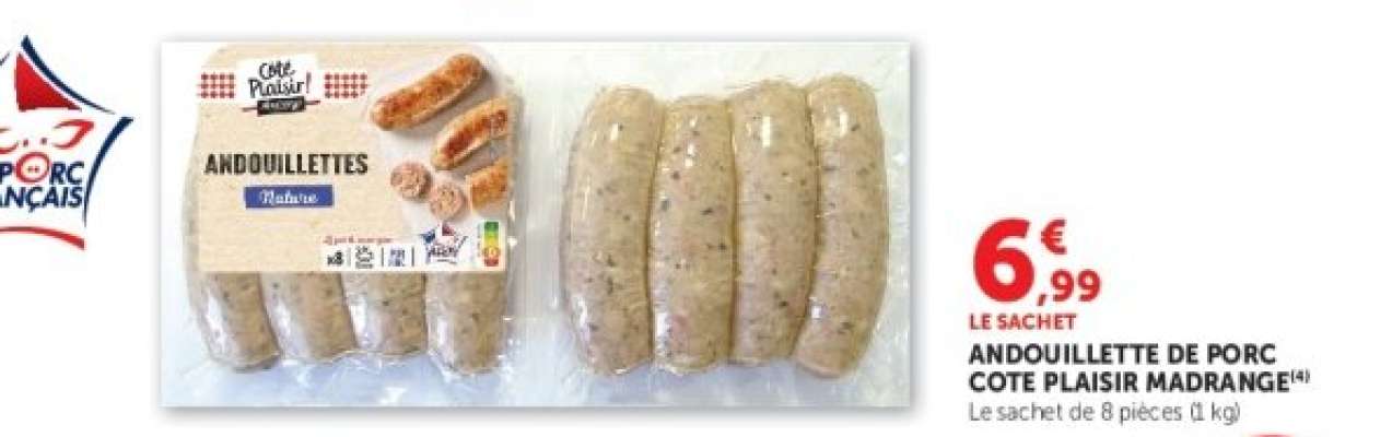 ANDOUILLETTE DE PORC COTE PLAISIR MADRANGE