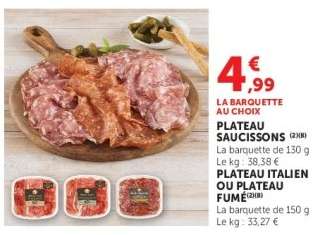 LA BARQUETTE AU CHOIX