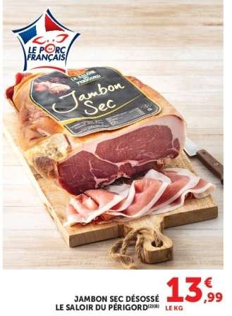 Jambon sec désossé