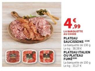 PLATEAU SAUCISSONS