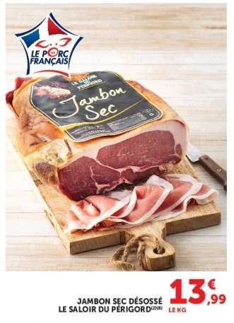 Jambon sec désossé