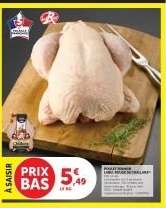 POULET FERMIER LABEL ROUGE DE CHALLANS