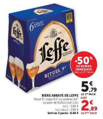 BIÈRE ABBAYE DE LEFFE