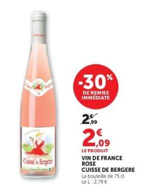VIN DE FRANCE ROSÉ CUISSE DE BERGÈRE
