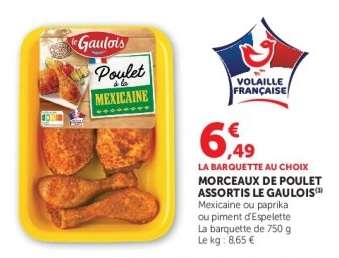Morceaux de Poulet Assortis Le Gaulois