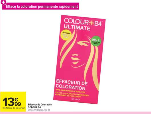 Effaceur de Coloration COLOUR B4