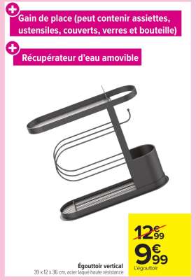 Égouttoir vertical
