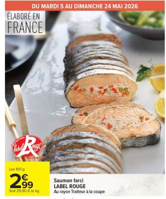 Saumon farci LABEL ROUGE