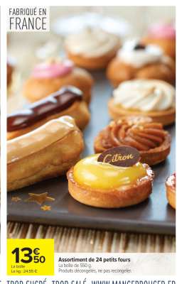Assortiment de 24 petits fours