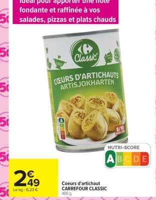 Cœurs d'artichaut CARREFOUR CLASSIC