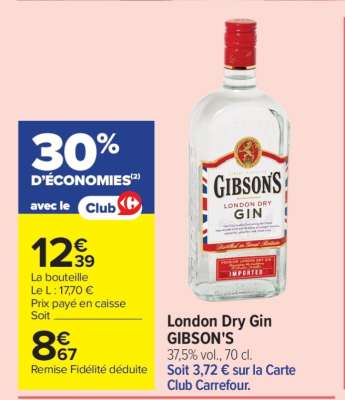 London Dry Gin "Gibson's"