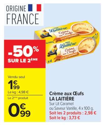 Crème Aux Oeufs La Laitière