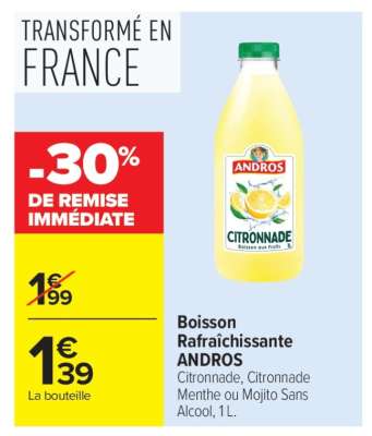 Boisson Rafraîchissante ANDROS