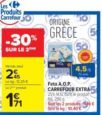 Feta A.O.P. CARREFOUR EXTRA