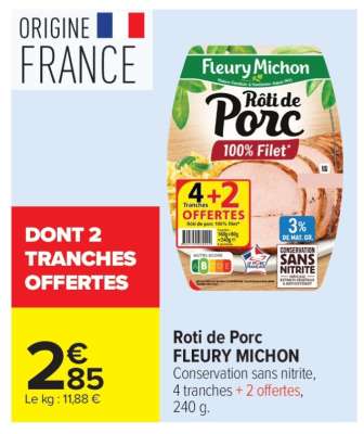 Rôti De Porc Fleury Michon