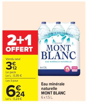 Eau Minérale Naturelle Mont Blanc