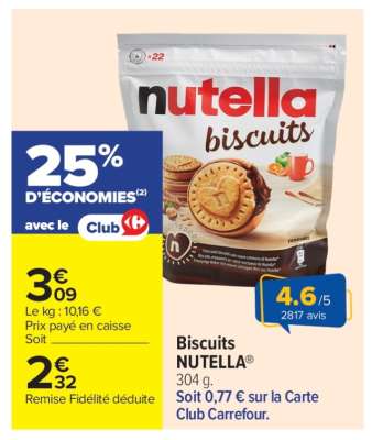 Biscuits Nutella