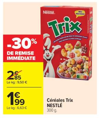 CÉRÉALES TRIX NESTLÉ