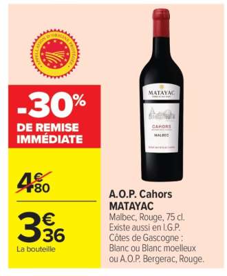 A.O.P. Cahors MATAYAC