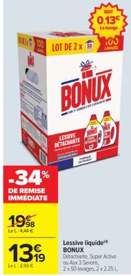 LESSIVE LIQUIDE BONUX