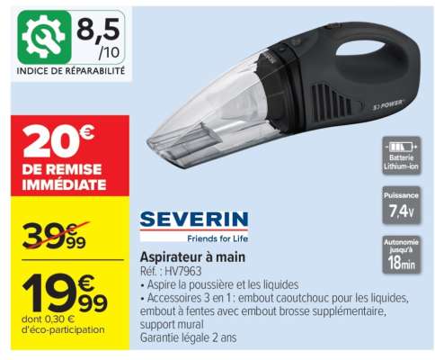 ASPIRATEUR À MAIN