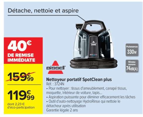 Nettoyeur portatif SpotClean plus