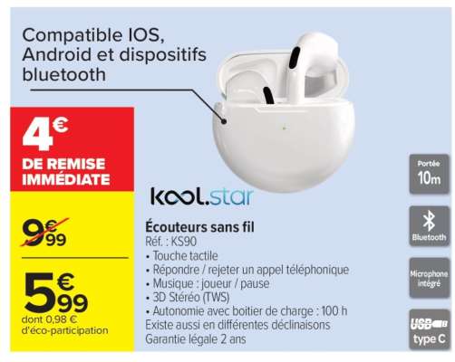 Écouteurs sans fil