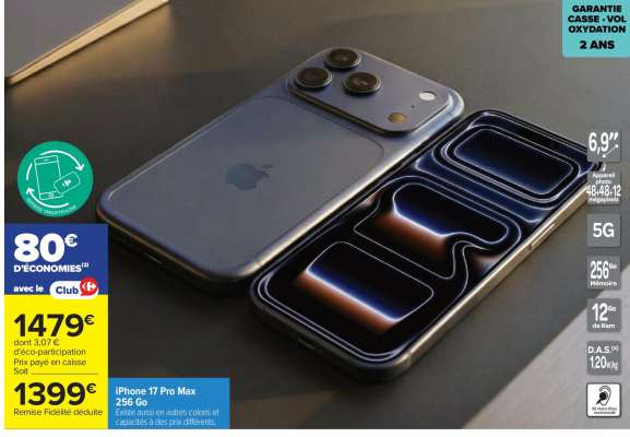 iPhone 17 Pro Max 256 Go