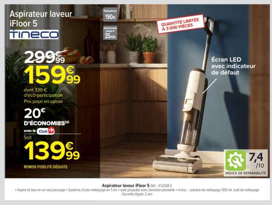 Aspirateur laveur iFloor 5