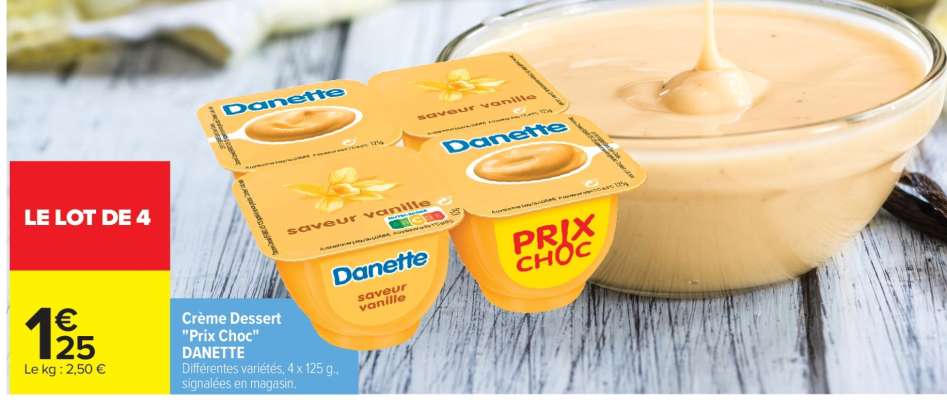 Crème dessert "Prix choc"