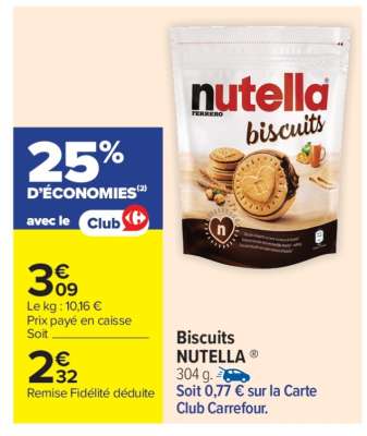 Biscuits Nutella