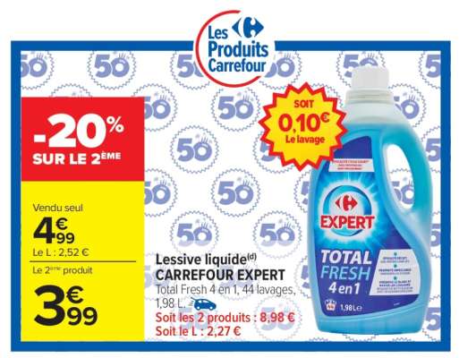 Lessive liquide CARREFOUR EXPERT