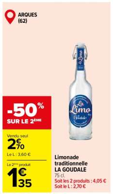 Limonade traditionnelle LA GOUDALE