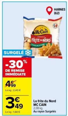 La frite du Nord MC CAIN
