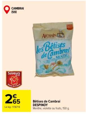 Bêtises de Cambrai DESPINOY