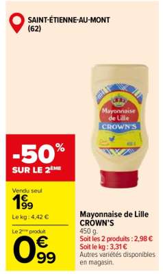 Mayonnaise de Lille CROWN'S