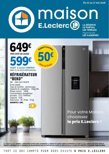 Catalogue E.Leclerc - 02/05/2026 - 17/05/2026.