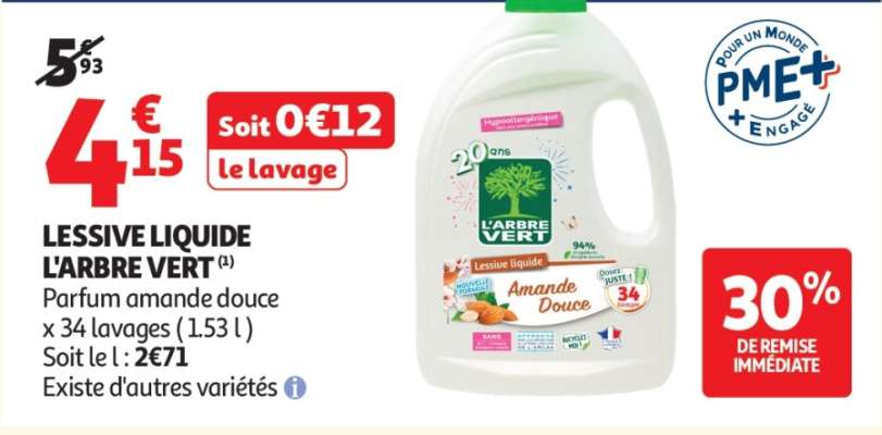 Lessive liquide L'ARBRE VERT