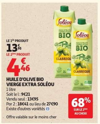 HUILE D'OLIVE BIO VIERGE EXTRA SOLÉOU