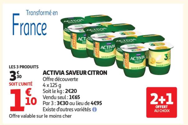 Activia Saveur Citron