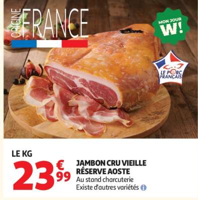 Jambon Cru Vieille Réserve Aoste