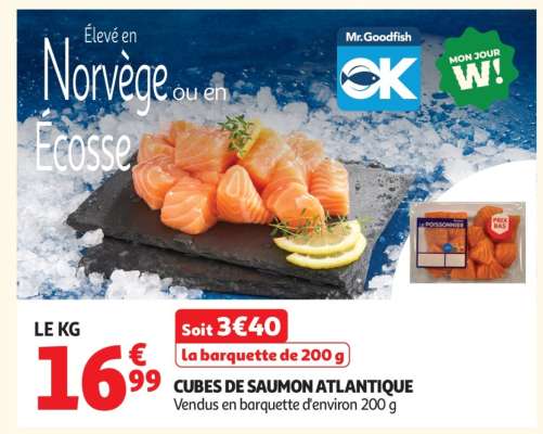 CUBES DE SAUMON ATLANTIQUE