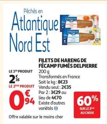 FILETS DE HARENG DE FÉCAMP FUMÉS DELPIERRE