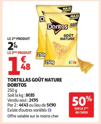 TORTILLAS GOÛT NATURE DORITOS