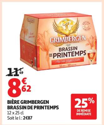 Bière Grimbergen Brassin De Printemps