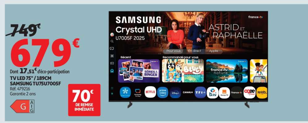 SAMSUNG TV LED 75" / 189CM