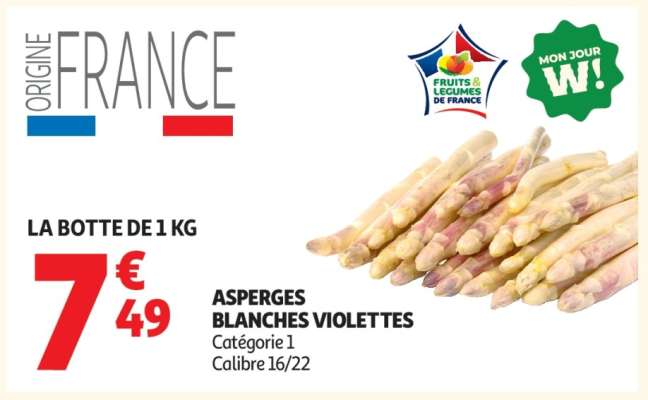 Asperges Blanches Violettes