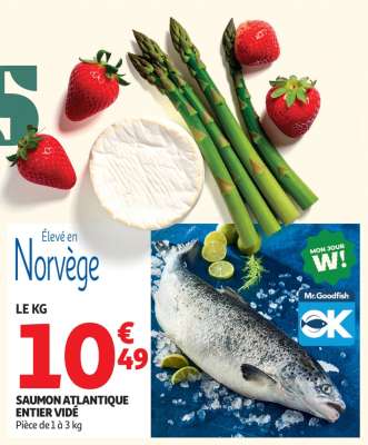 Saumon Atlantique Entier Vidé
