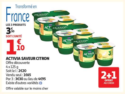 Activia Saveur Citron