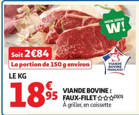 Viande Bovine : Faux-Filet***